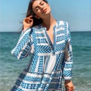 STS CK Bradley Long Sleeve Tunic Flare Dress